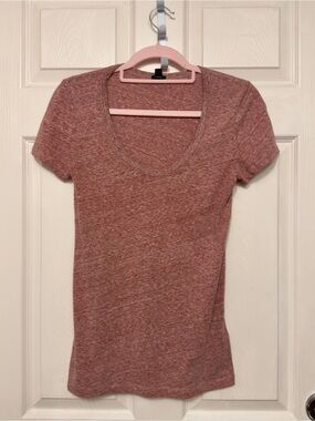 JCrew Scoop neck Tshirt Mauve Women Size XS
